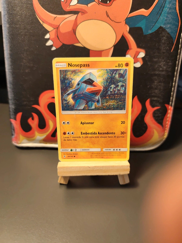 Carta Pokemon Nosepass Castellano 69/145 Comun Albor de Guardianes