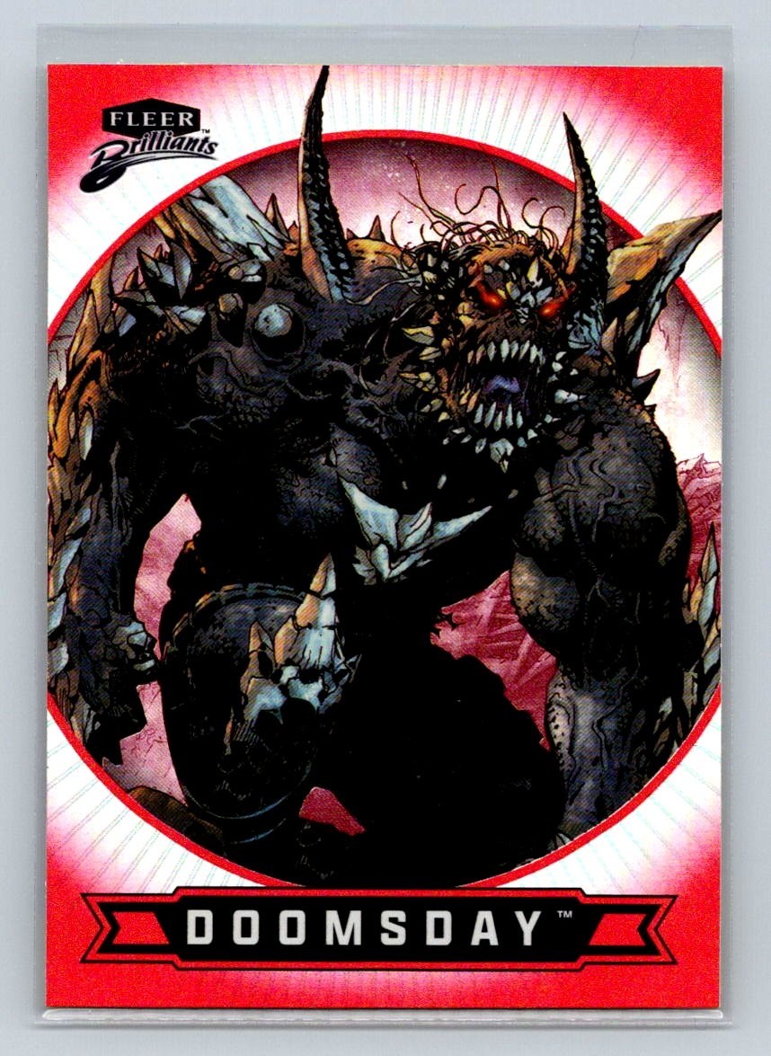 2025 Fleer Brilliants Superman Red Foilboard #51 Doomsday DC Comics