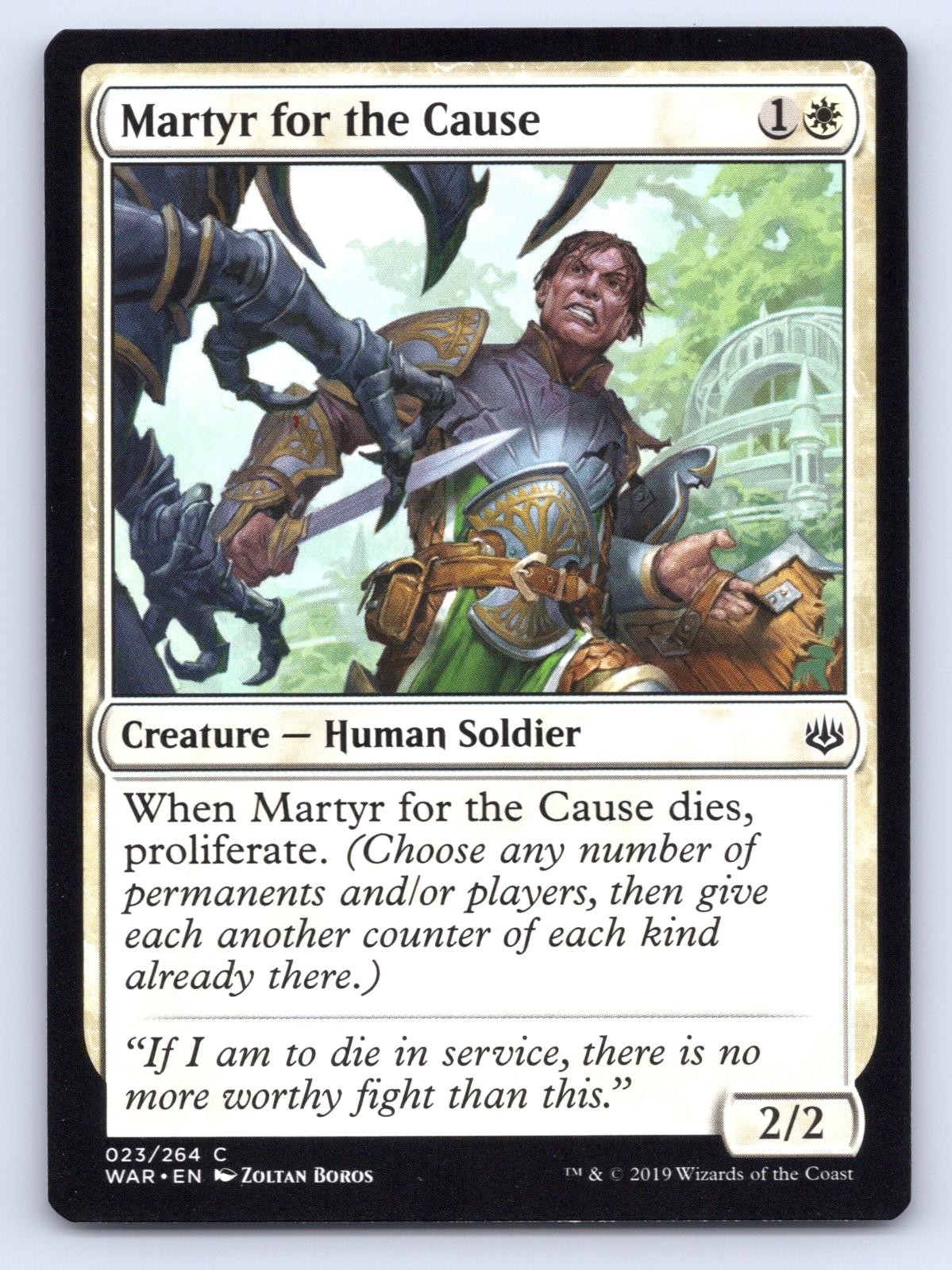 Martire per la Causa 23 Guerra Comune della Scintilla Magic: The Gathering Near Mint