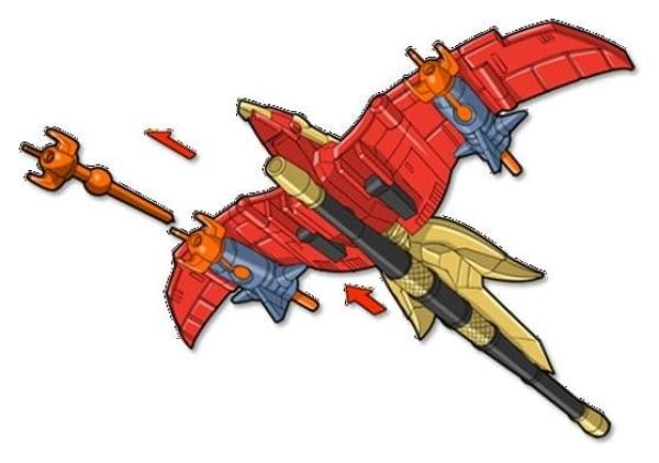 Power Rangers Thunderzord action figure Firebird