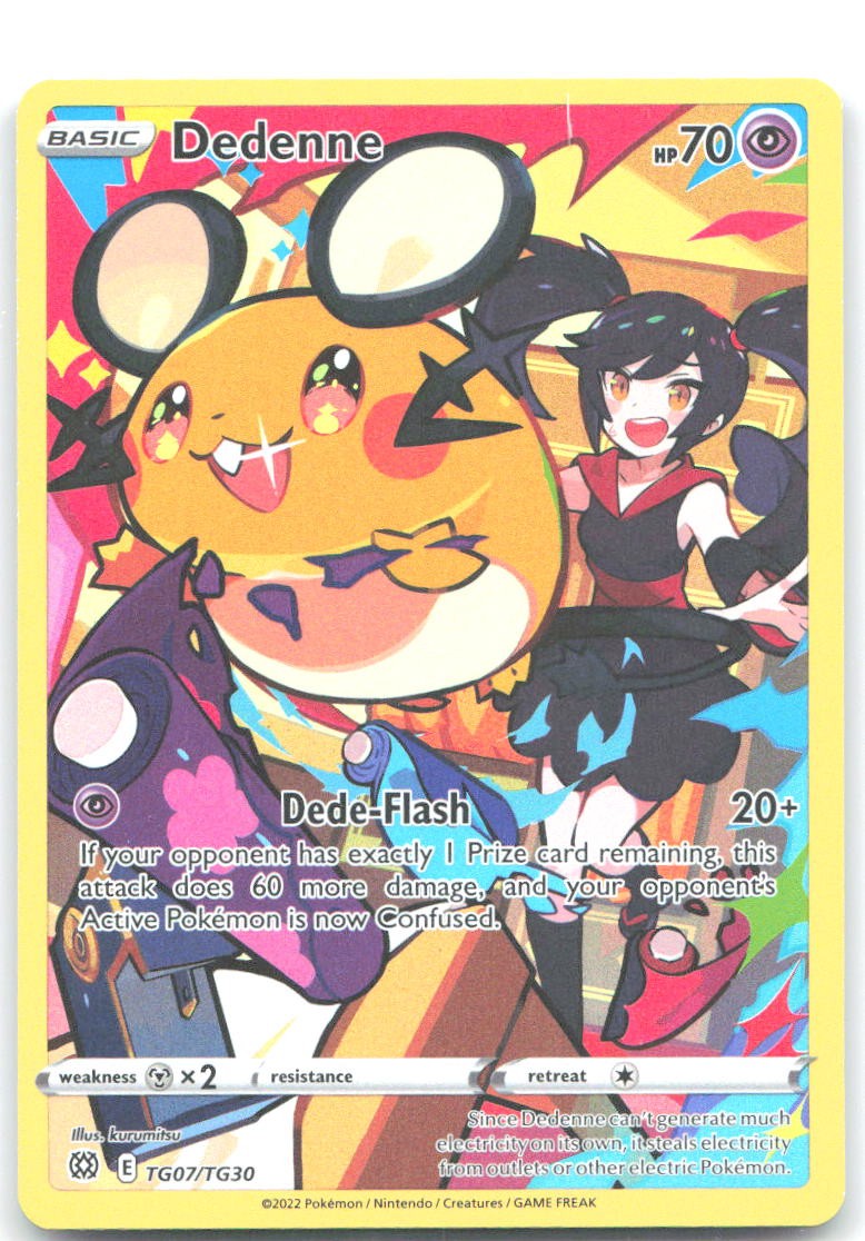 Dedenne Ultra Rara SWSH09: Brilliant Stars Trainer Gallery TG07/TG30 NM Shibuzoh