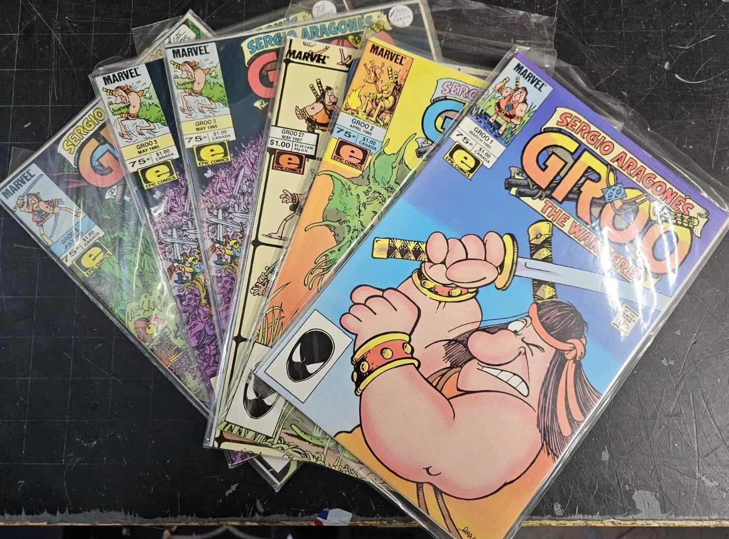 6 fumetti Marvel Groo di Sergio Aragone LOTTO DI 6 