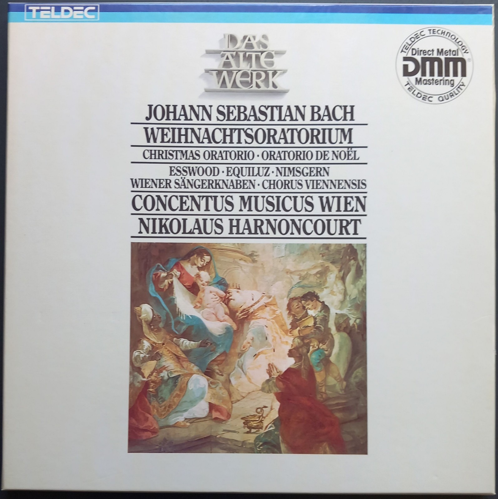 Bach - Weihnachtsoratorium, HARNONCOURT, NIMSGERN, 3 LP Box, Teldec, STEREO
