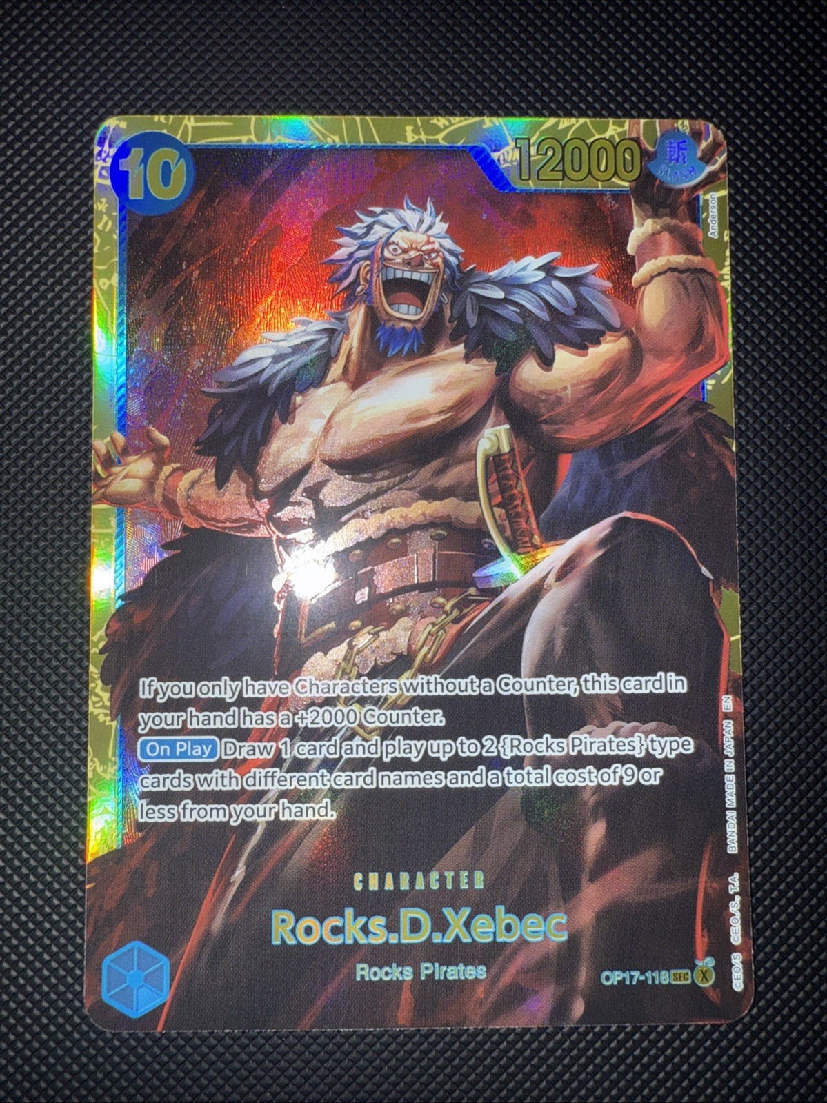 One Piece Rocks.D.Xebec OP17-118 SEC The World's Strongest Warriors 2 disponibili