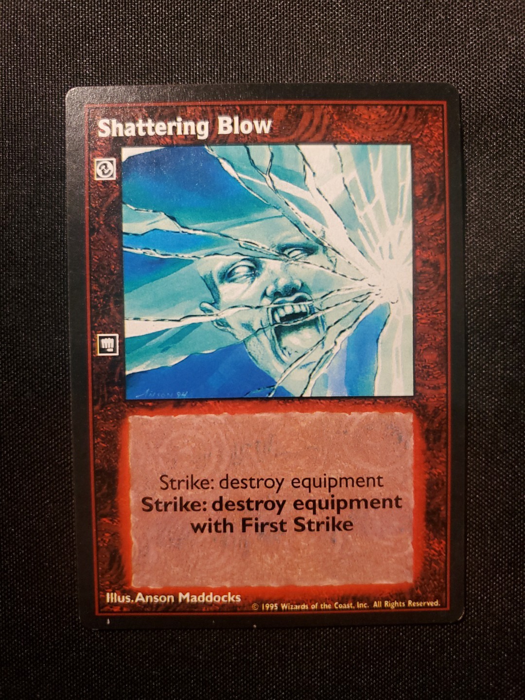 Shattering Blow Vampire The Eternal Struggle VTES Jyhad quasi nuovo 1995