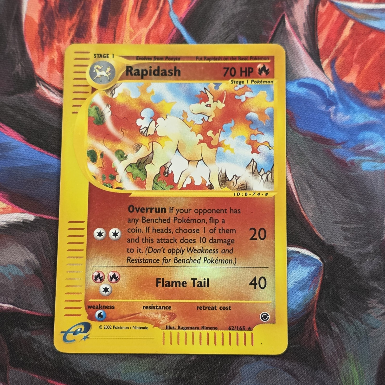 Carta Pokemon TCG Rapidash 62/165 Spedizione Reverse Holo Non Comune WOTC EN