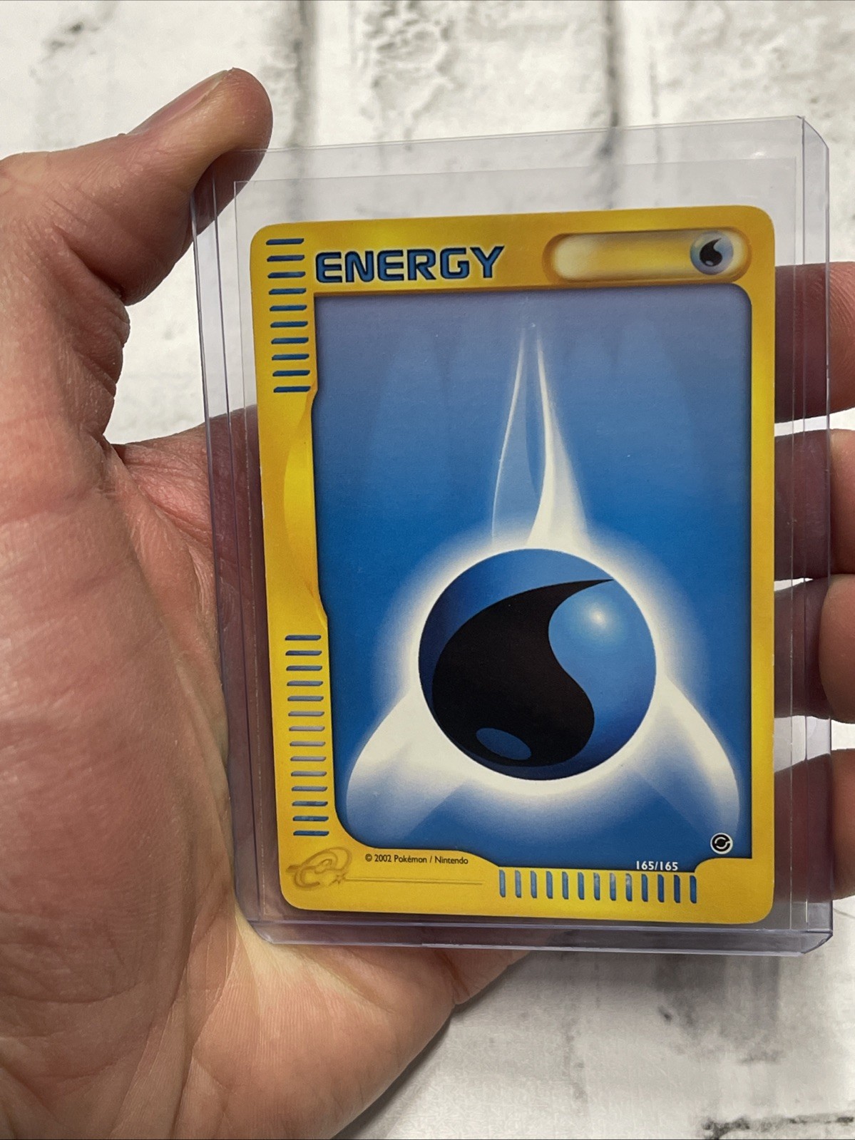 Carta Pokemon Energia Acqua 165/165 Spedizione Set Base 2002 NM Near Mint Vintage