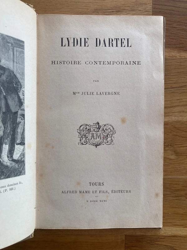 Lydie d’Artel – Julie Lavergne – 1896 – Ancien livre illustré – Mame & Fils