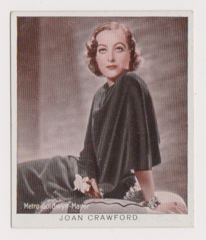 Joan Crawford 1934 Haus Bergmann German Tobacco Card #143 Film Star
