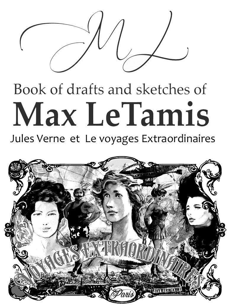 SKETCH BOOK, vreliée, croquis, storyboards, -  ft. A5 - signé de Max Le Tamis