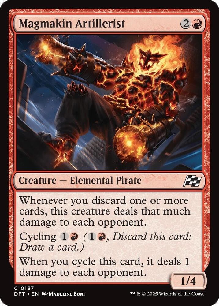 Artillerista Magmakin - 137 - DFT - NM - MTG Magic the Gathering