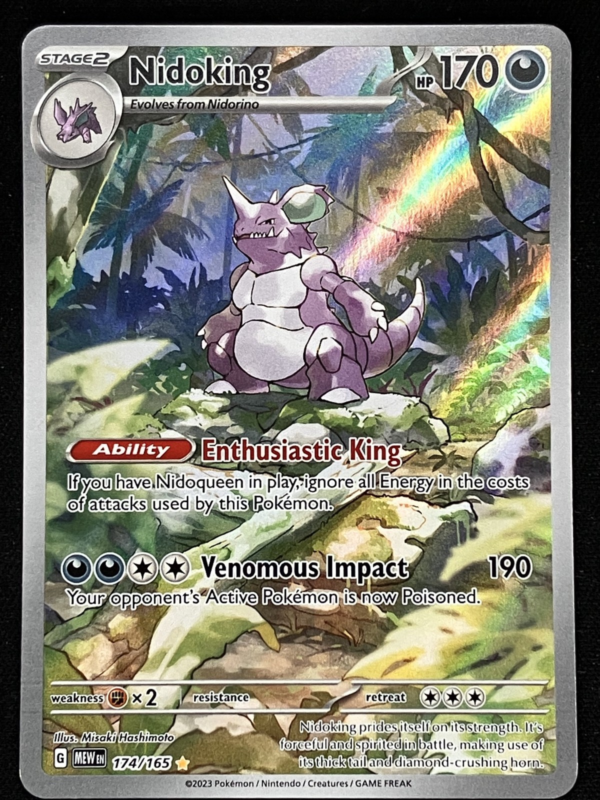Nidoking NM IR 174/165 Sv: Scarlet & Violet 151 Pokemon TCG Holo