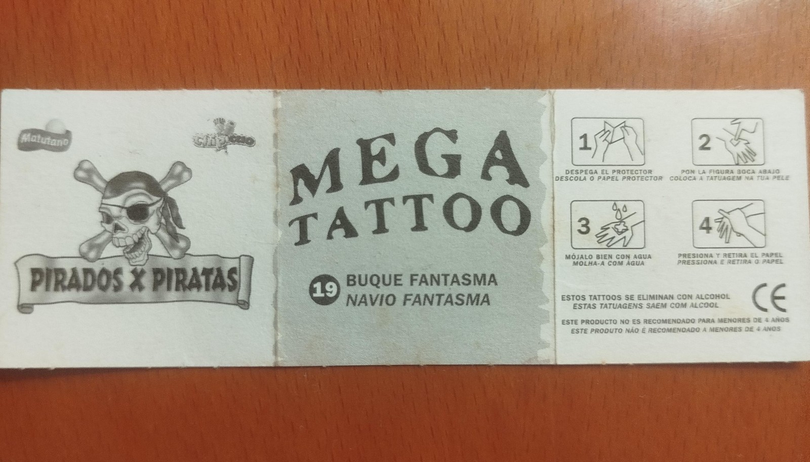 Tatuaje Pirados x Piratas Matutano Chipicao Nº 19 Buque Fantasma