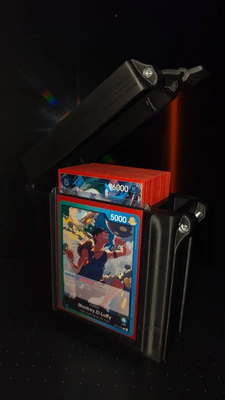Mazzo completo OP16 Leader Luffy G/B Impel down + 3d printed Deckbox+top loader incluso