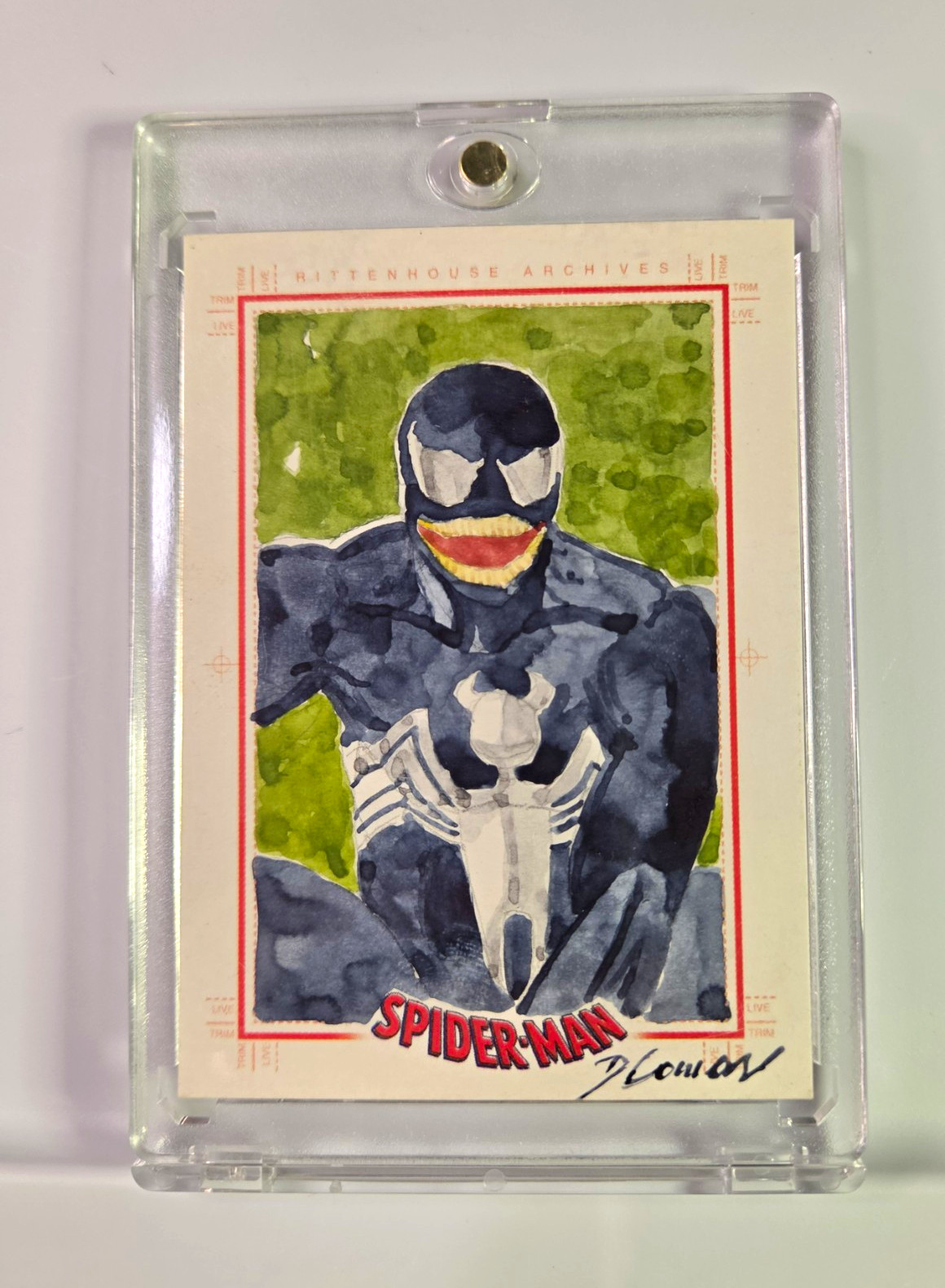 Rittenhouse Spider-Man Archives SketchaFEX Venom Sketch