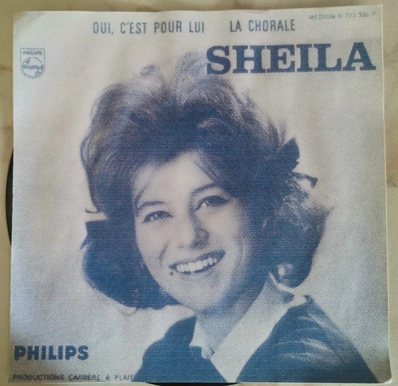 Sheila 45 tours juke-box copie encart