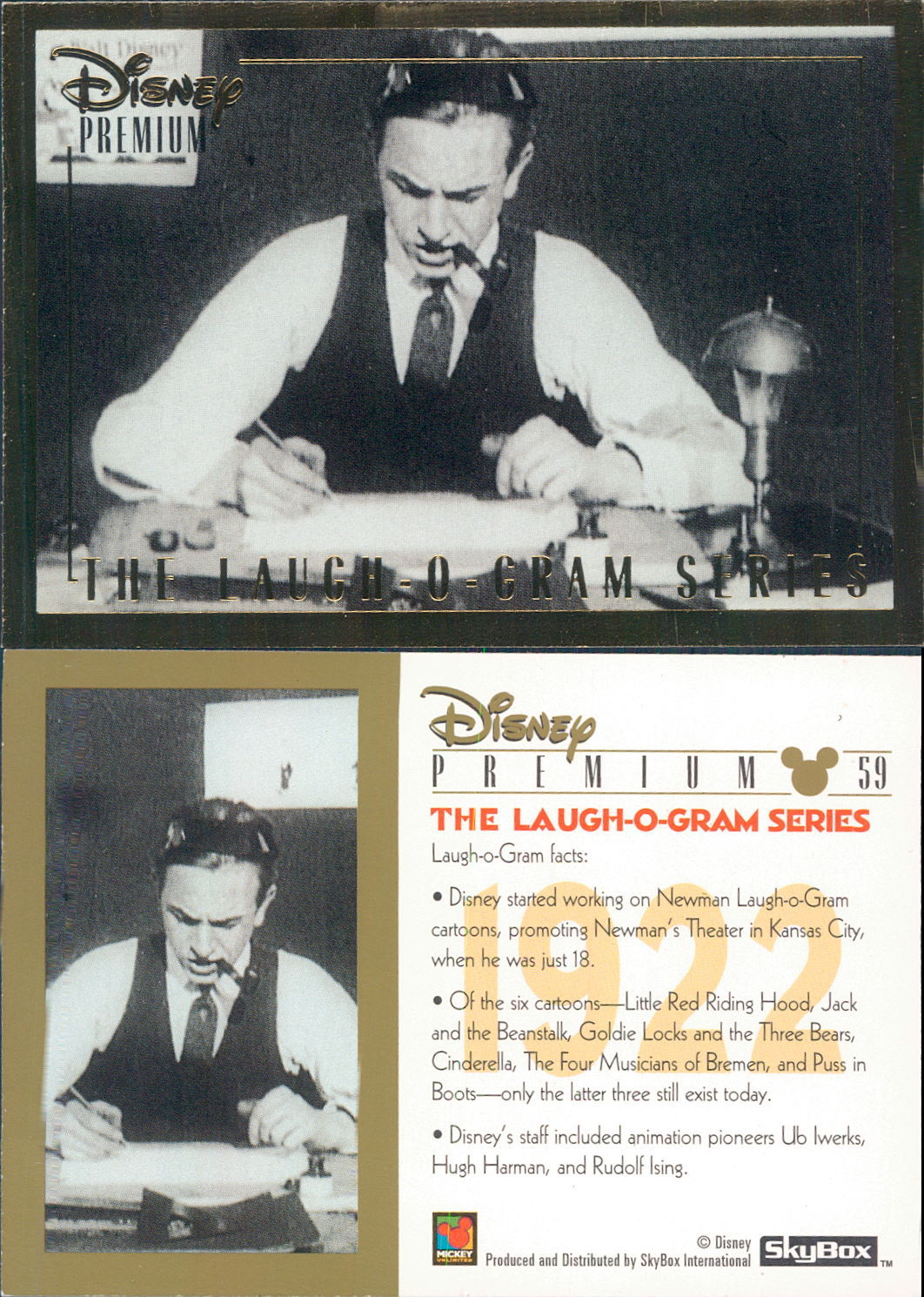 R@R@ ORIGINAL CARD U.S.A.  N. 59* WALT DISNEY-PREMIUM* - N.123- NEW,PERFECT