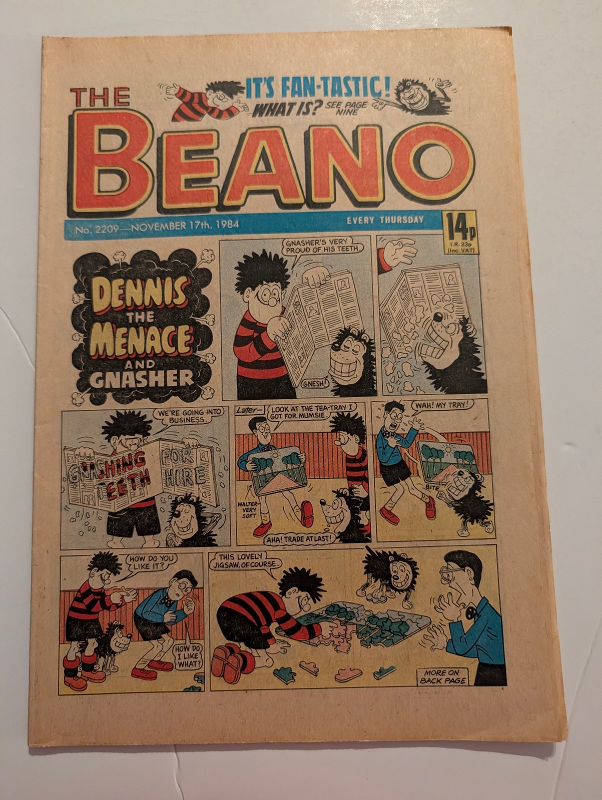 Beano Comic No 2209, November 17th 1984.