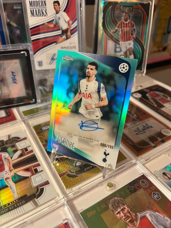 Topps Chrome UCC Dominic Solanke auto /199 Tottenham Hotspur