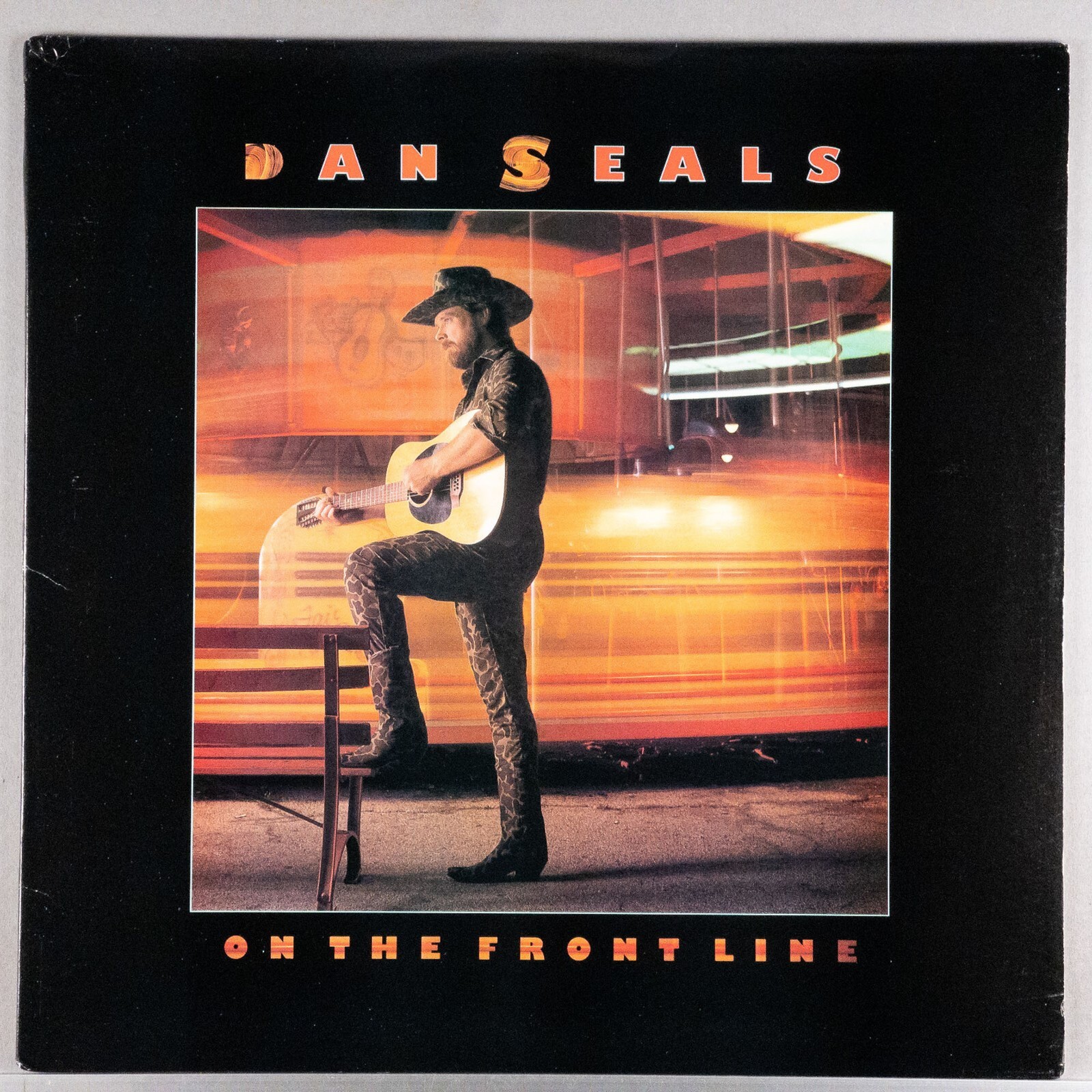 DAN SEALS On The Front Line 1986 LP Vinyl Record Album : EX/EX PW-17231
