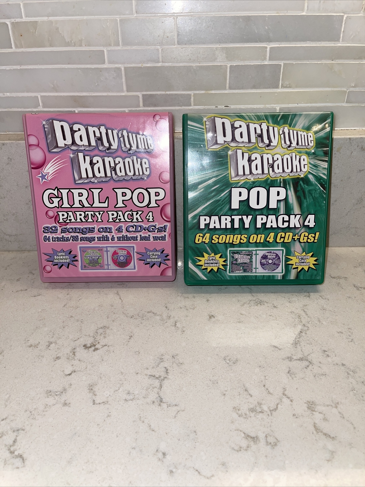 2 Party Tyme Karaoke - Girl Pop Party Pack of 4 & Pop Party Pack 4