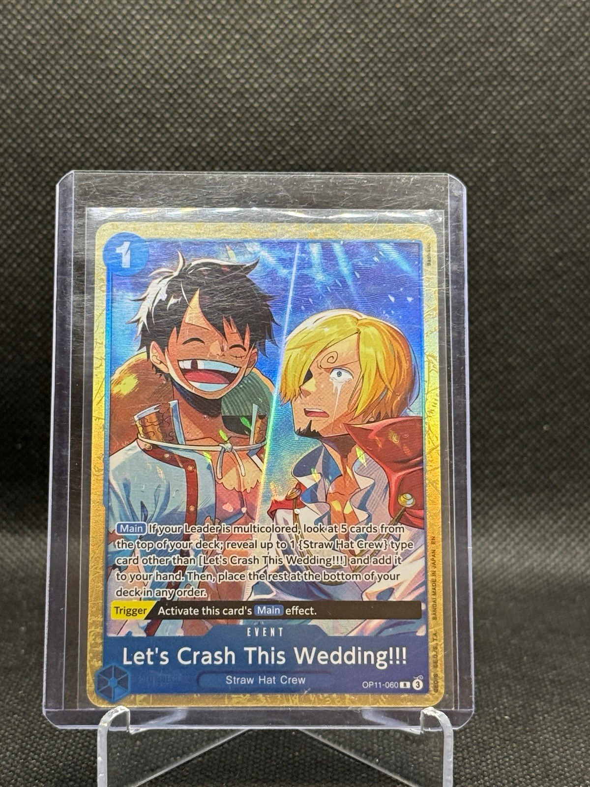 Bandai Let's Crash this Wedding!!! OP11-060 R Event Alt Art Foil EN