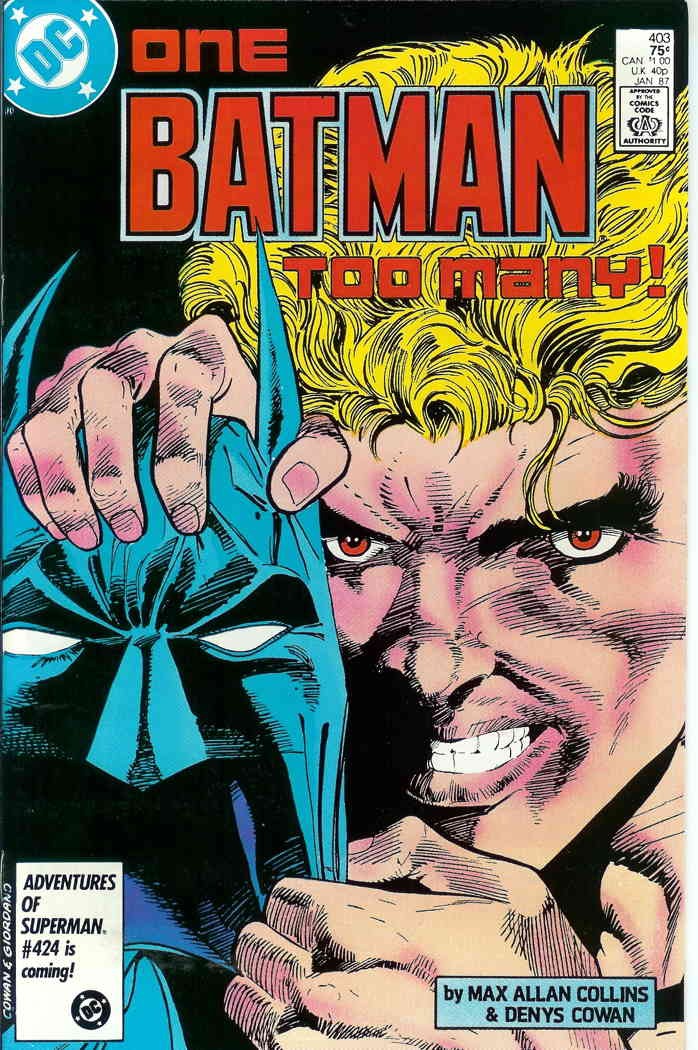 Batman #403 FN; DC | Max A. Collins - w/Bag+Board