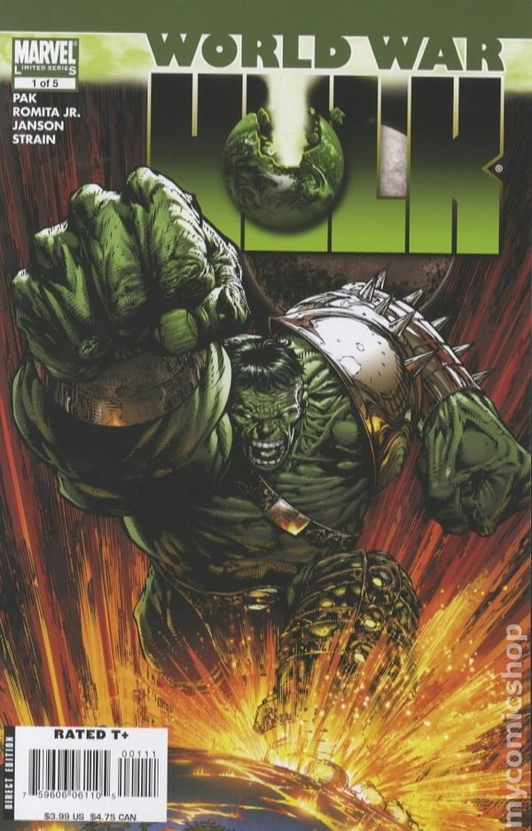 Guerra Mondiale Hulk 1A Finch 1° Stampa VG/FN 5.0 2007 Immagine Stock