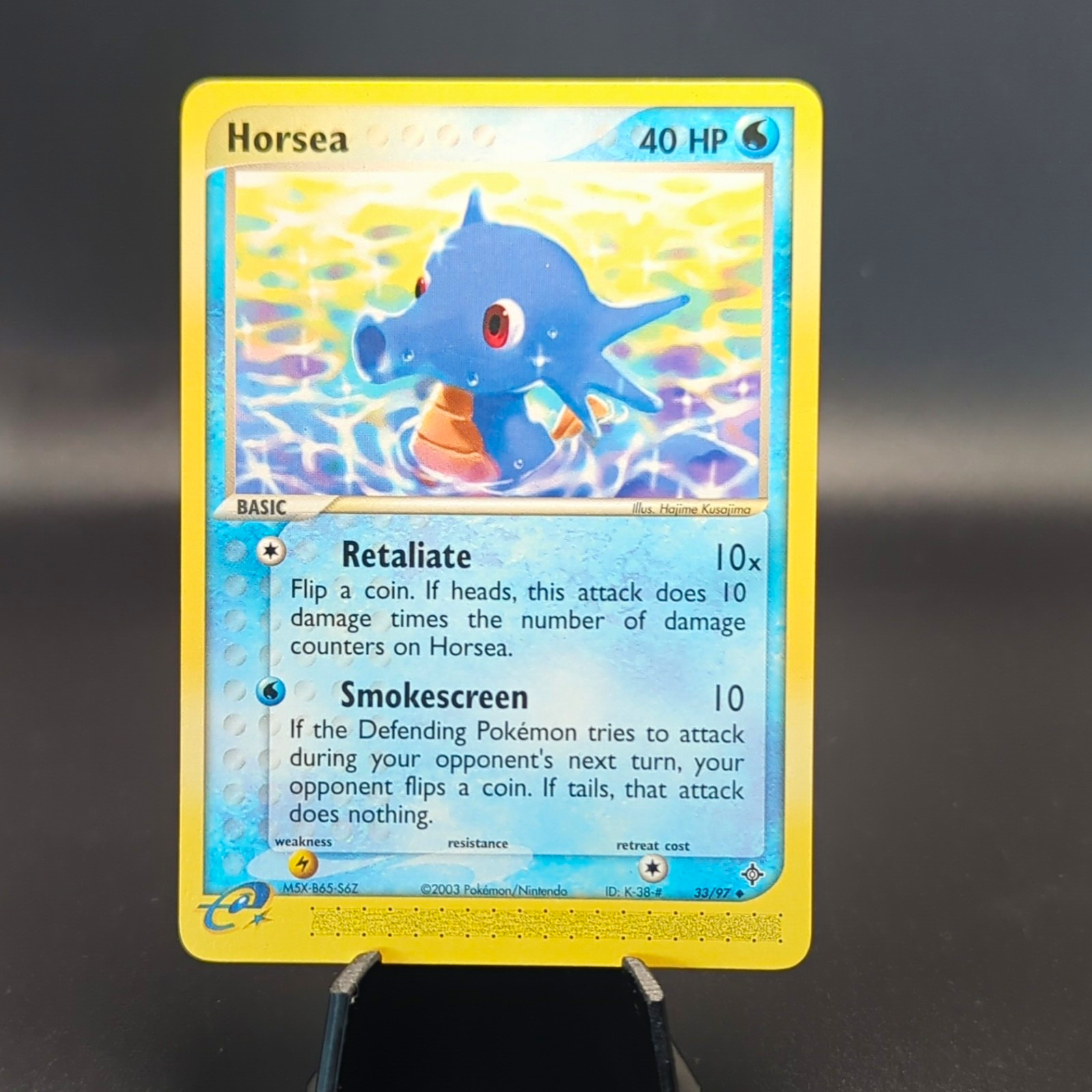 Pokémon TCG Horsea 33/97 EX Drago Comune Eng 2003 40 HP
