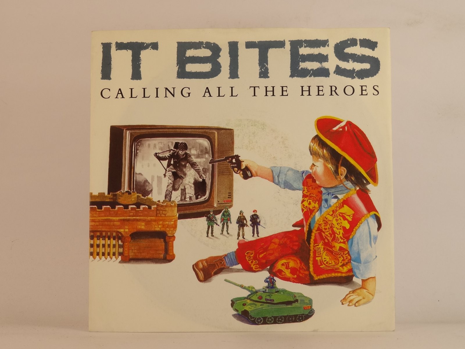 IT BITES CALLING ALL THE HEROES (112) 2 Track 7" Single including Picture Sleeve