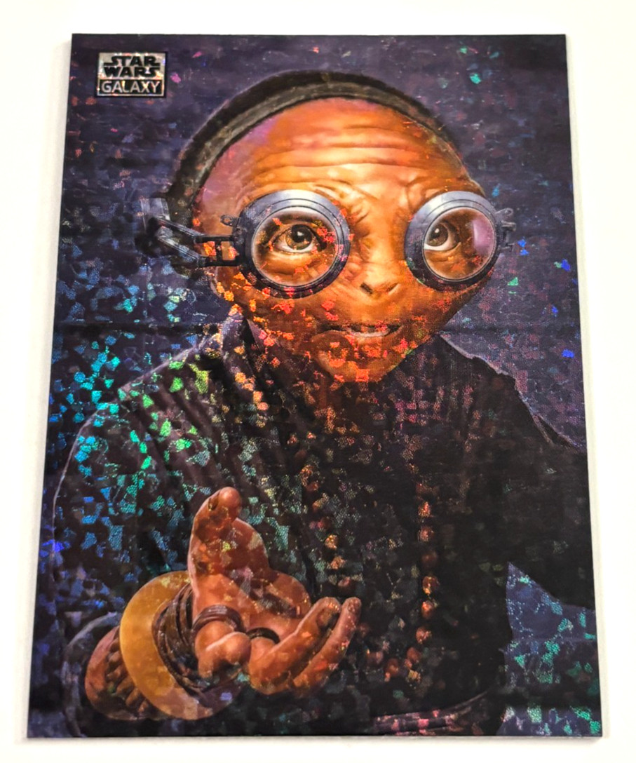 Maz Kanata 2026 Topps Chrome Star Wars Galaxy Mini rifrattore diamanti