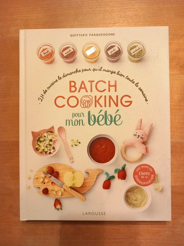 Livre Batch cooking pour mon bébé