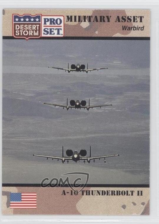 1991 Pro Set Desert Storm asset militare A-10 Thunderbolt II #236 0b6