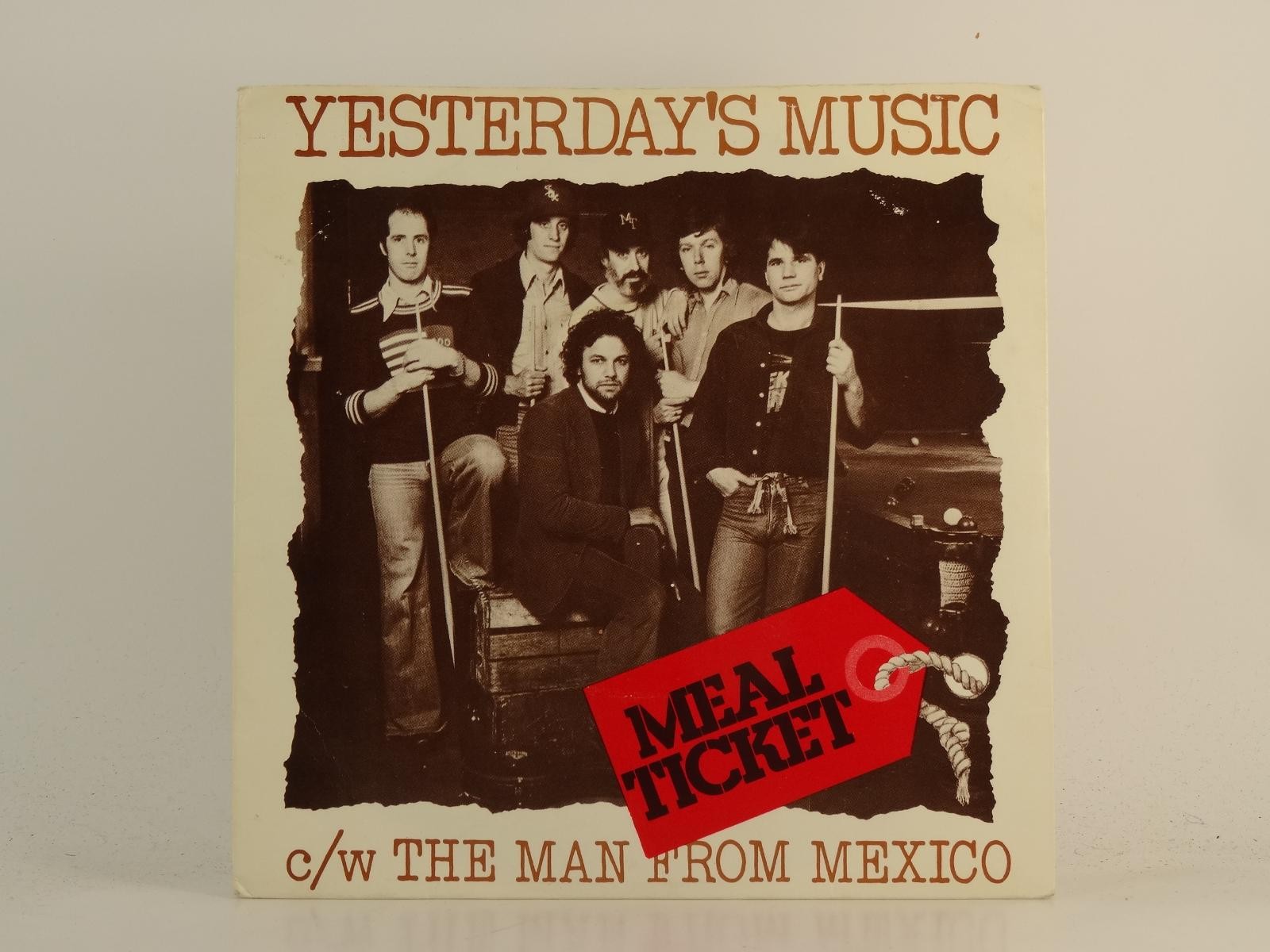 MEAL TICKET YESTERDAY'S MUSIC (78) 2 Track 7" Single plus Picture Sleeve EMI