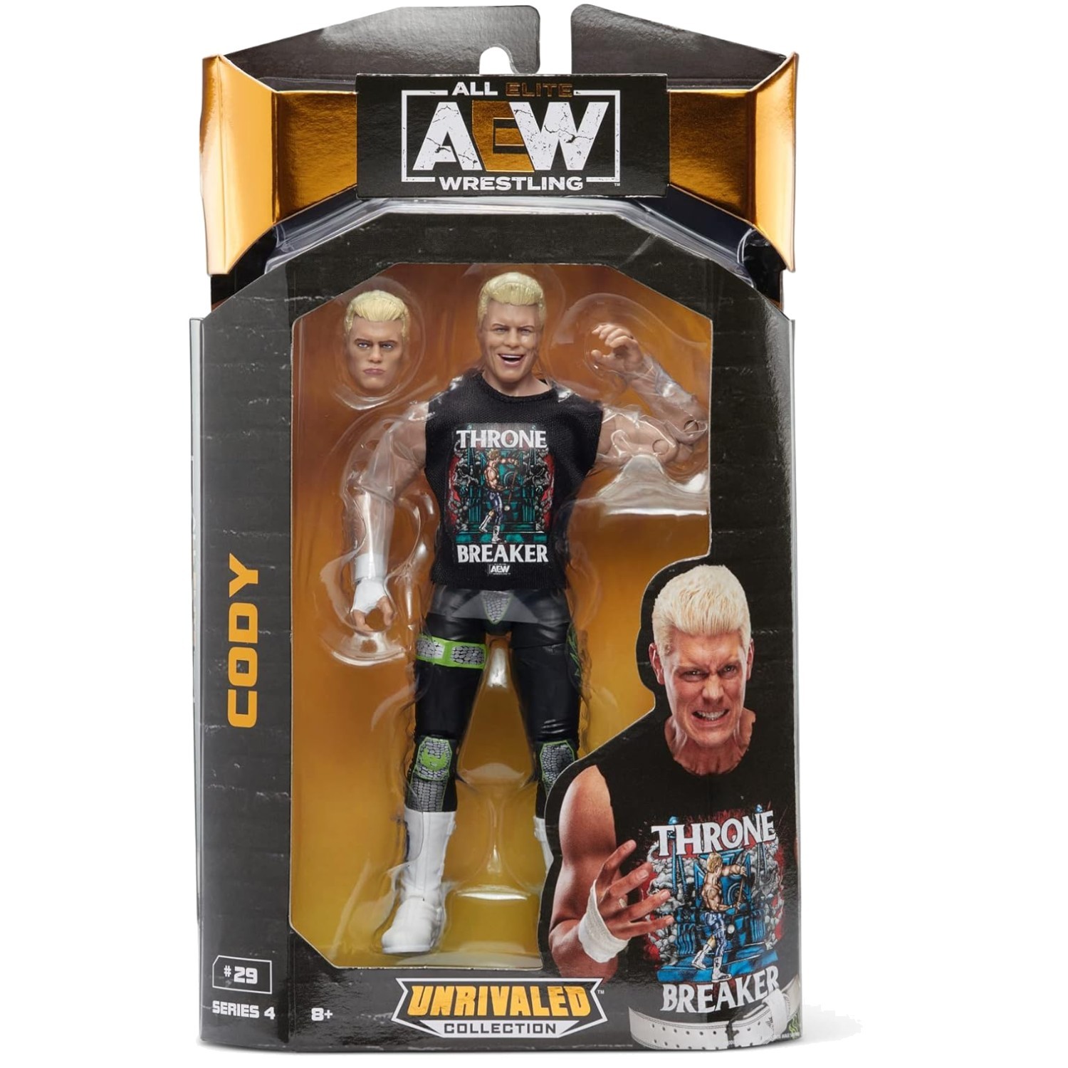 Modellino Pro-Wrestling Cody Rhodes - Serie 4 senza rivali