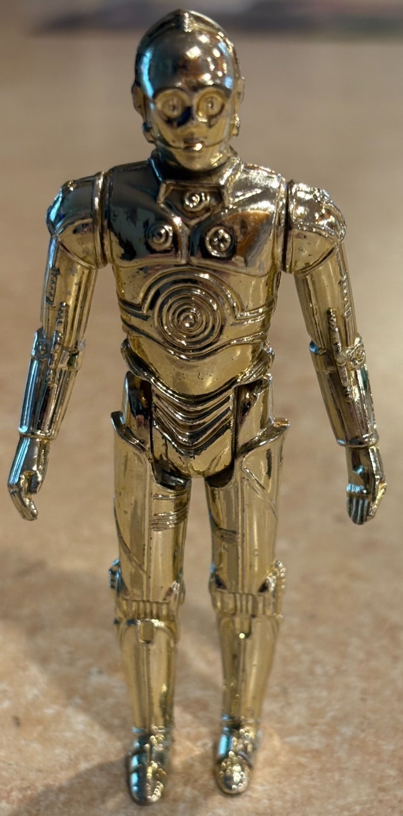 Vintage Star Wars C-3PO 1977 Kenner HK Hong Kong giunti sciolti buone condizioni