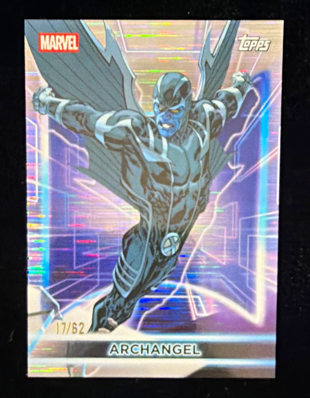 2026 Topps Marvel Neon Rainbow Bridge Foil Archangel Card 17/62