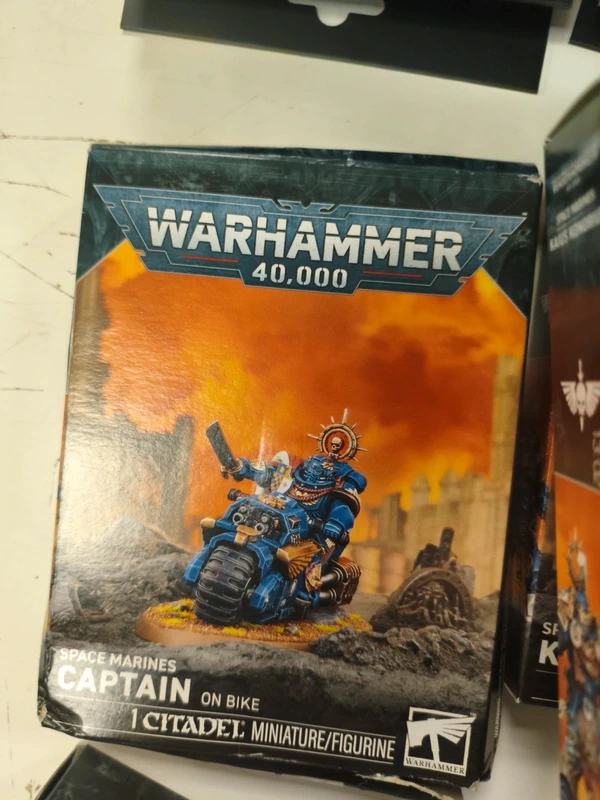 Space marine captain on bike