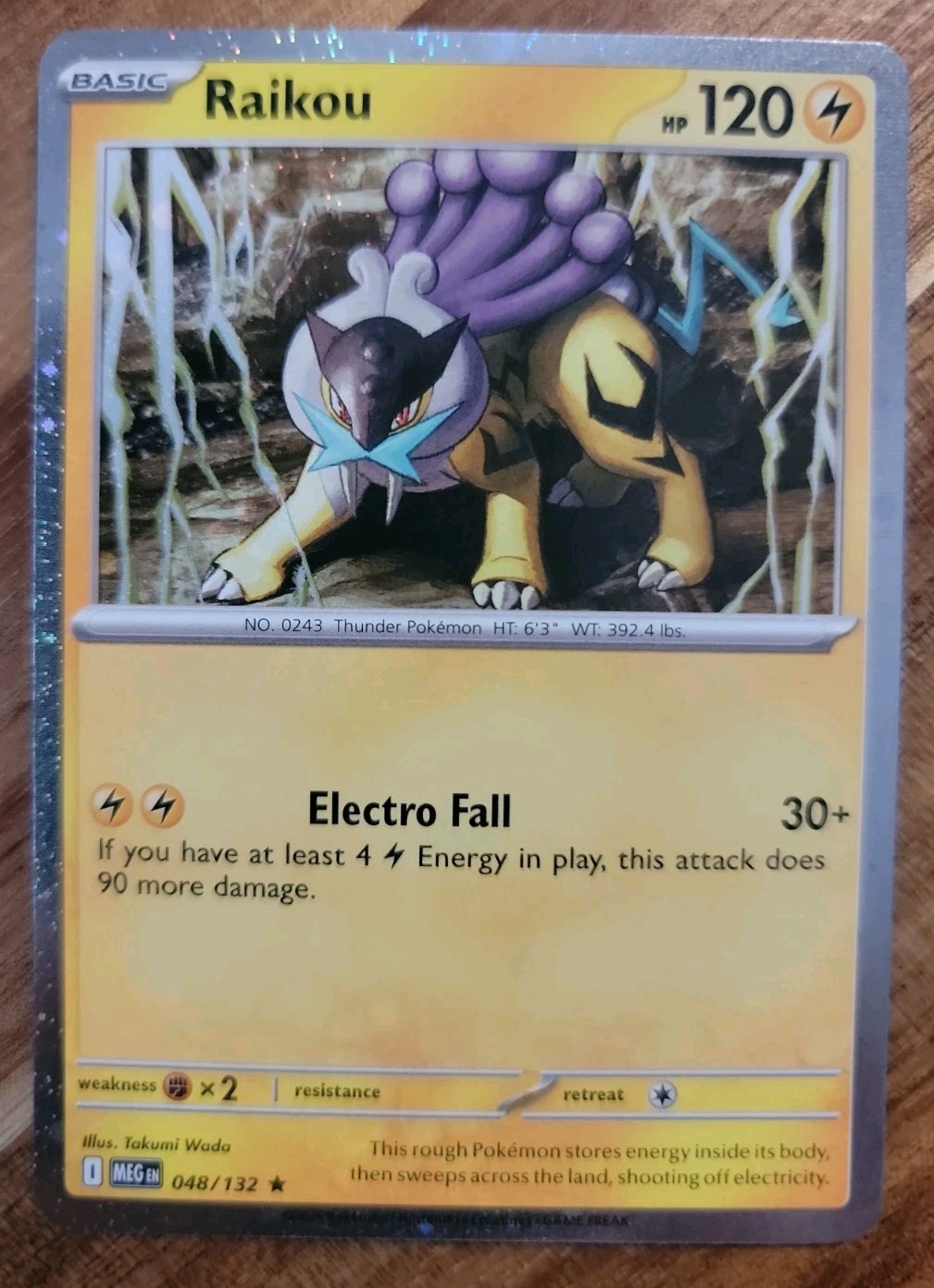 Raikou - (Cosmo Holo) Holo Promo ME01: Mega Evolution 048/132 NM