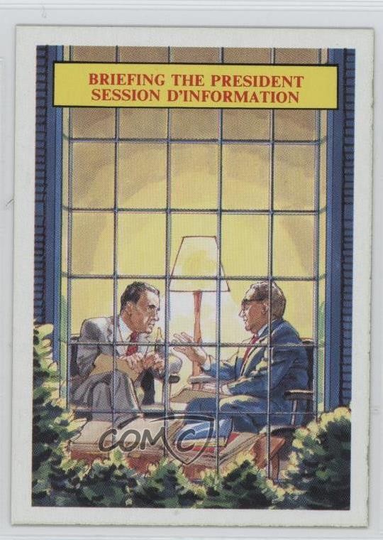 1988 Dart Vietnam Fact Cards Serie 1 Briefing il Presidente #60 o1h