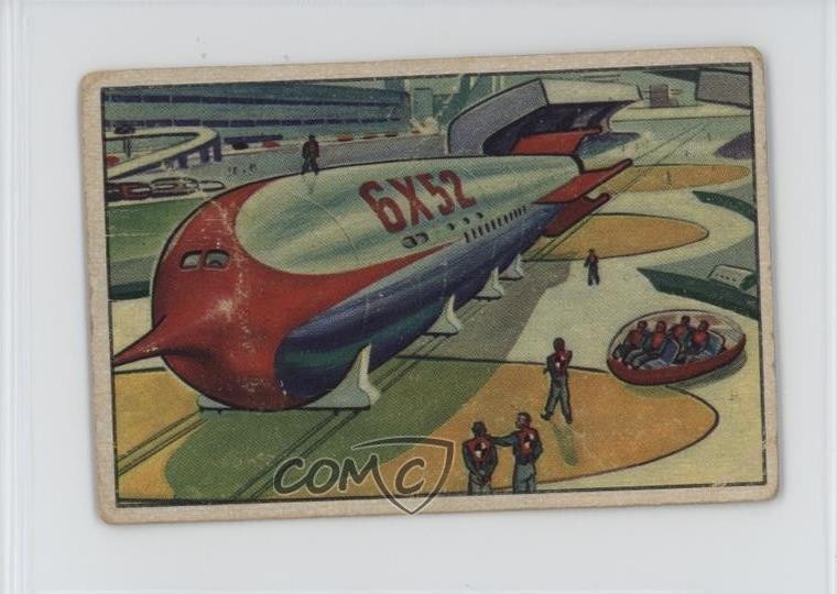 1951 Bowman Jets Razzi Spacemen all'anello di lancio #3 1n94