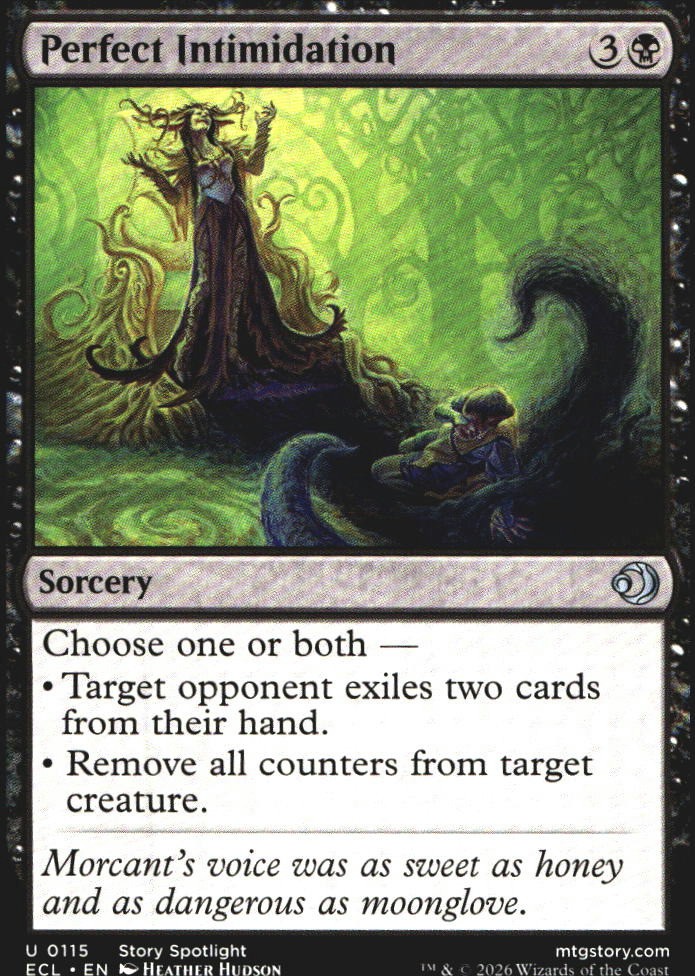 Perfect Intimidation 115 Lorwyn Eclissed U quasi nuovo Magic: The Gathering