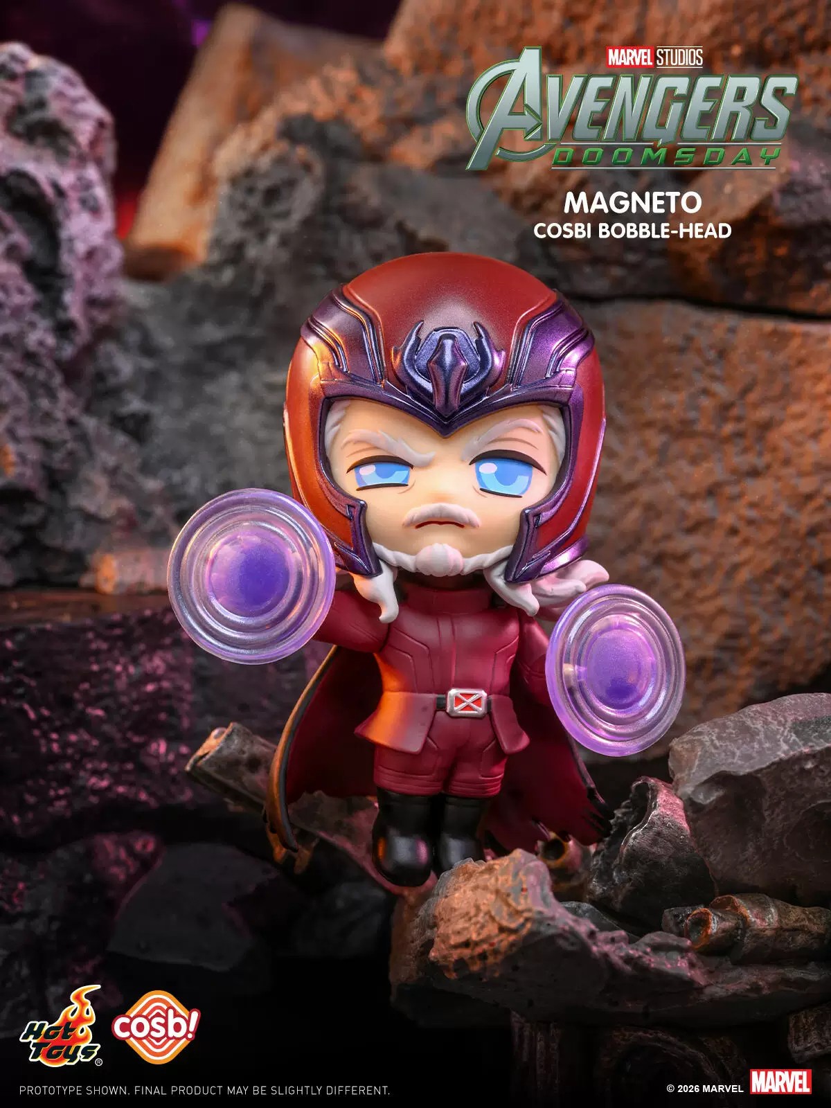 Hot Toys Marvel Avengers: Doomsday Magneto Cosbi Bobble-Head regalo da collezione