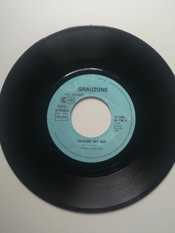 Grauzone – Träume Mit Mir, Wütendes Glas, inyl, 7", Single, 45 RPM