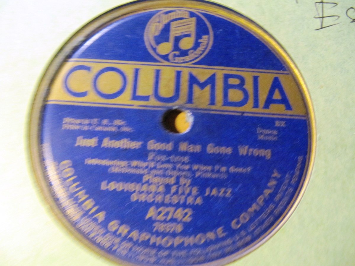 1919 Alcide Nunez LOUISIANA FIVE Yelping Hound Blues/ Another Good Man COLUMBIA 