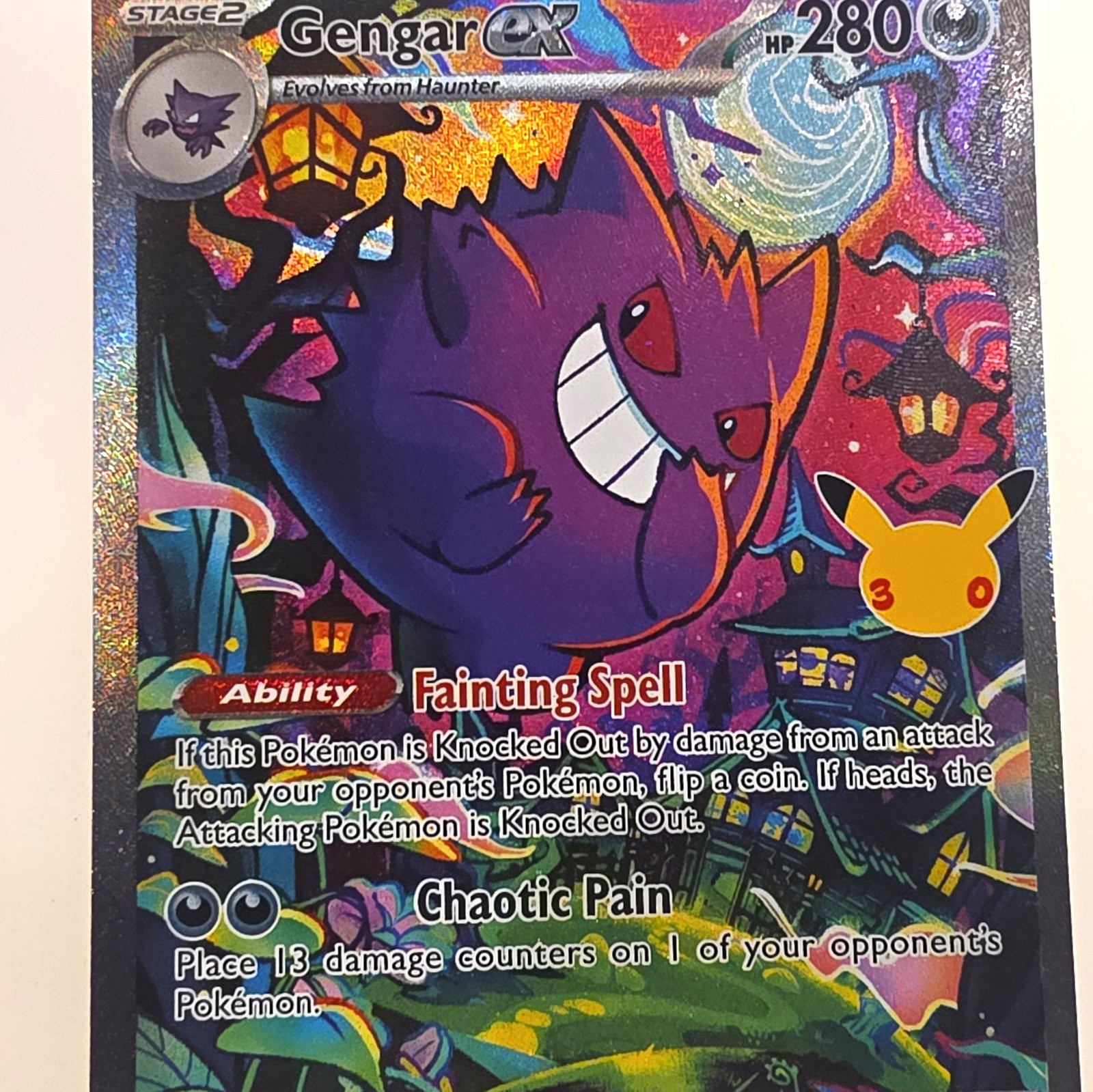 Gengar ex - EX Holo Ultra Rara 154/128 - Pokemon 30° Celebrazioni 