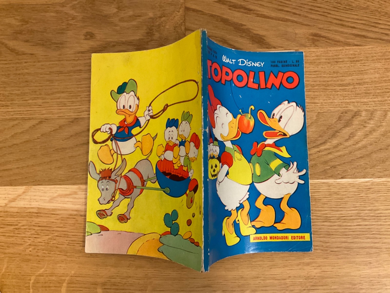 TOPOLINO LIBRETTO N.92 MONDADORI - 1954 - ORIGINALE DISNEY - SI BOLLINO