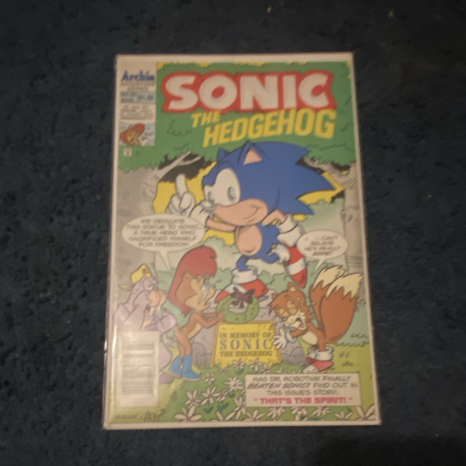 Archie Sonic il Riccio #20 Questo è lo Spirito! Colore età moderna 1994