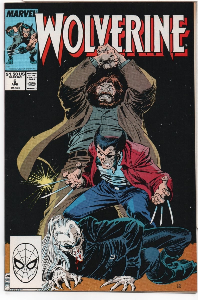 WOLVERINE #6 - RAWHOUSE - 1° APPARIZIONE - DIRETTA - PIN-UP TODD MCFARLANE 1989