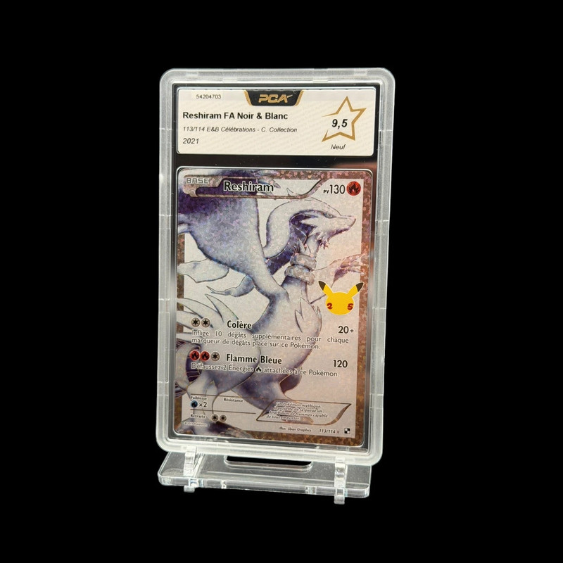 Reshiram FA Noir & Blanc 113/114 E&B Célébrations - C. Collection PCA 9.5